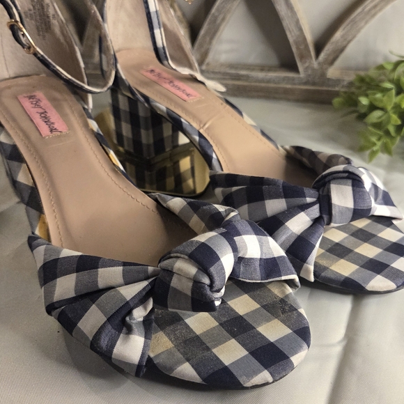 Betsey Johnson Shoes - Betsey Johnson Gingham Bow Heels — Cottagecore With a Little Attitude